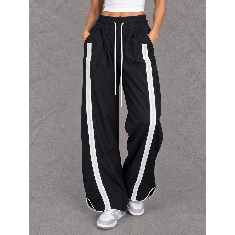 Free People Movement Champ Is Here Pants Womens XS Black White Stripe Track